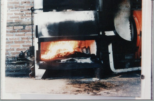Horno Generador de Calor a base de cascarilla de arroz
